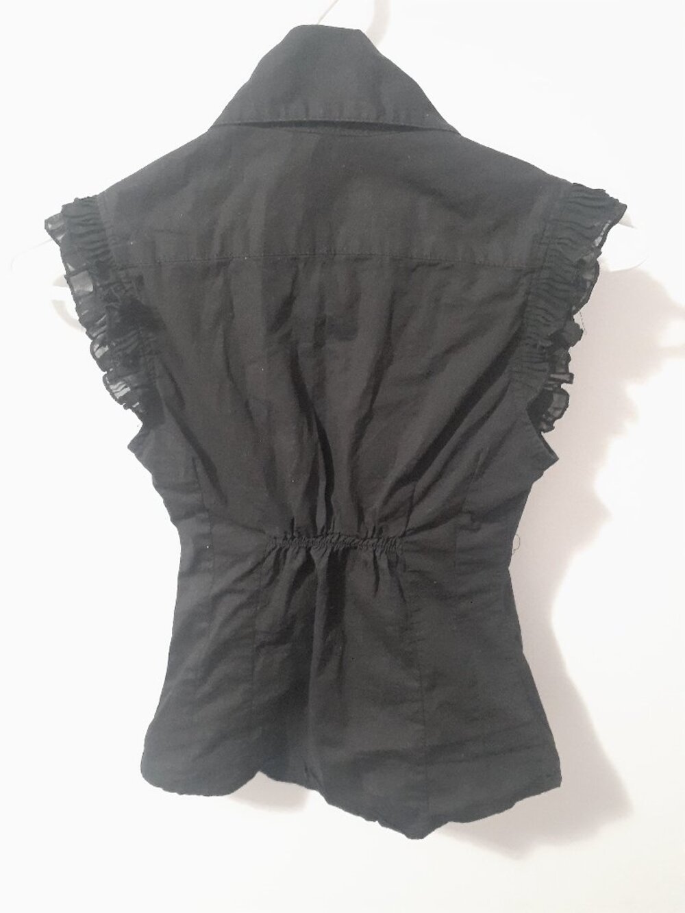 Black Alternative Ruffled Blouse - Picture 2 of 3
